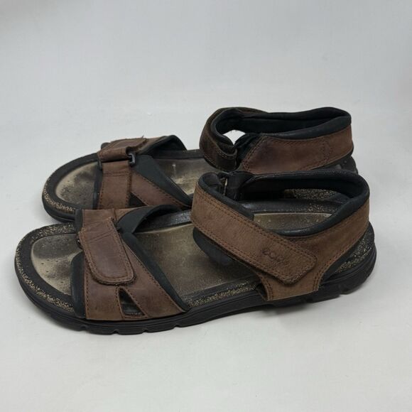 Ecco Cosmo Sandals Mens 12 - 12.5 EU 46 Brown Leather Cork Bed Hiking Outdoor main image 15